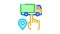 truck geolocation selection Icon Animation