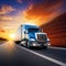 truck highway transportation shipping trailer trucking