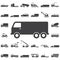 Truck Icons on white