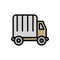 Truck, manufacturing icon. Simple color with outline vector elements of production icons for ui and ux, website or mobile