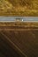 Truck on road, aerial view