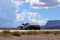 Truck on the road, American highway, Arizona, USA