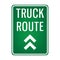 truck route signboard. Vector illustration decorative background design