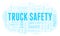 Truck Safety word cloud.