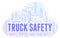 Truck Safety word cloud.