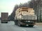 Truck with sawn timber cargo i