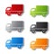 Truck symbols - delivery icon, sticker