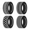 Truck or tractor, car tire, automobile wheel