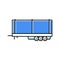 truck trailer color icon vector illustration