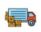 Truck transport boxes online shopping logistic