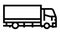 truck transport line icon animation