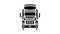 truck transport vehicle glyph icon animation