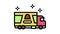 truck transportation candy color icon animation