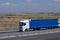 truck transportation speed auto vehicle highway road traffic panning