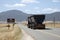 Truck traveling on Cape Namibia highway S Africa