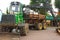 Truck used for transporting timber to the factory