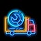 Truck Wrench neon glow icon illustration