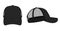 Trucker cap , mesh cap template illustration / black