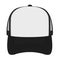 Trucker cap , mesh cap template illustration / black