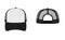 trucker cap mesh cap template illustration ( black