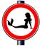 Trucker Mermaid Road Sign