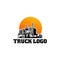 Trucking company logo template