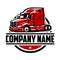 Trucking company ready made logo set template