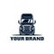 Trucking, freight truck logo vector.