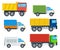 Trucks Cartoon Vector Models Collection