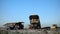Trucks at a coal mine in south dakota