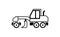 Trucks & construction vehicles  illustration / motor grader