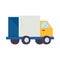 Trucks deliver goods to the recipient. online ordering concept