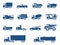 Trucks icons set