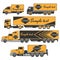 Trucks icons set