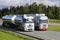 Trucks Overtaking in Motorway Traffic