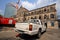 trucks parking at Antique Bangrak fire station