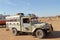 Trucks in Sudan at the Sahara crossing