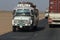 Trucks in Sudan at the Sahara crossing