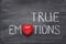 True emotions heart