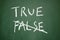 True and false symbol