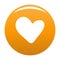 True heart icon orange