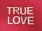 True love valentines message