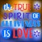 The true spirit of Christmas is love. Christmas quote. Typography for Christmas cards design, poster,