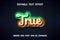 True text - neon text effect editable