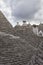 Trulli conical stone roofs, Alberobello, Trulli Village, Puglia, Italy