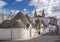 Trulli houses in ALBEROBELLO, PUGLIA, ITALY.