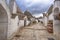 Trulli houses in ALBEROBELLO, PUGLIA, ITALY.