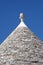 Trulli roof on blue sky