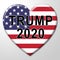 Trump 2020 Republican Candidate For President Nomination - 3d Illustration