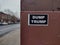 Trump, Dump Trump Political Sticker, Philadelphia, PA, USA